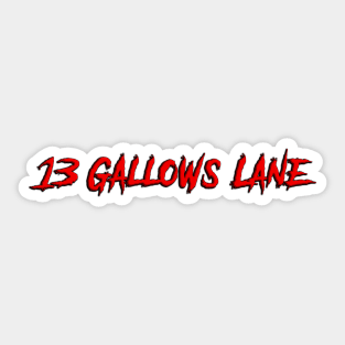 13 Gallows Lane Logo Sticker